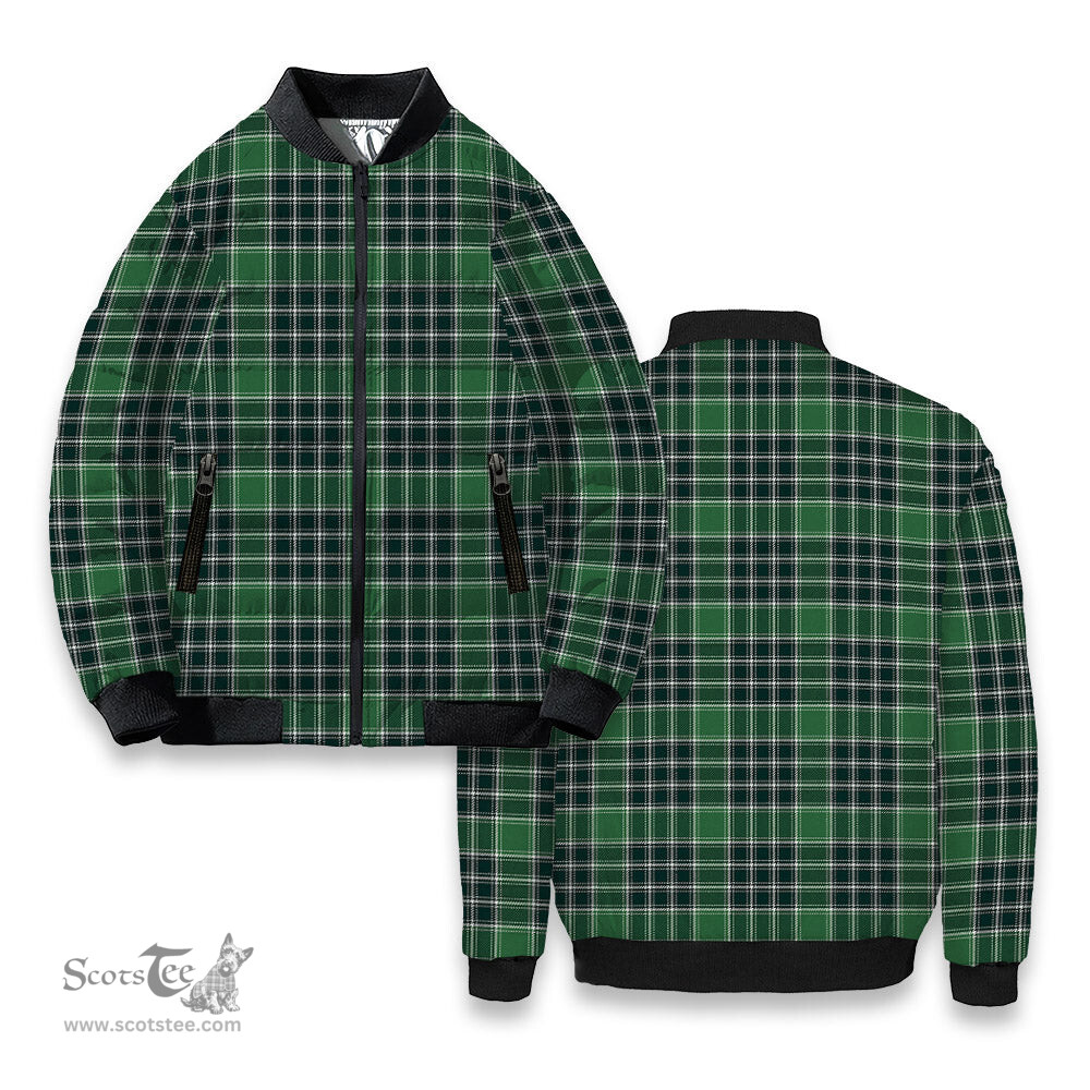ScotsTee Shop Scottish McDonald Lord of the Isles Hunting Modern Tartan Bomber Puffer Jacket