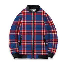 ScotsTee Shop Scottish Laing of Archiestown Modern Tartan Bomber Puffer Jacket