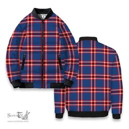 ScotsTee Shop Scottish Laing of Archiestown Modern Tartan Bomber Puffer Jacket