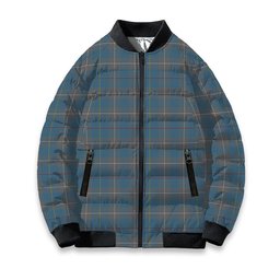ScotsTee Shop Scottish McKerrell of Hillhouse Dress Tartan Bomber Puffer Jacket