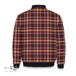 ScotsTee Shop Scottish MacKay of Strathnaver Modern Tartan Bomber Puffer Jacket
