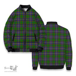 ScotsTee Shop Scottish Strange of Balkaskie SC Tartan Bomber Puffer Jacket