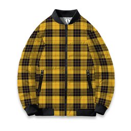 ScotsTee Shop Scottish MacLeod of Lewis Ancient SC Tartan Bomber Puffer Jacket
