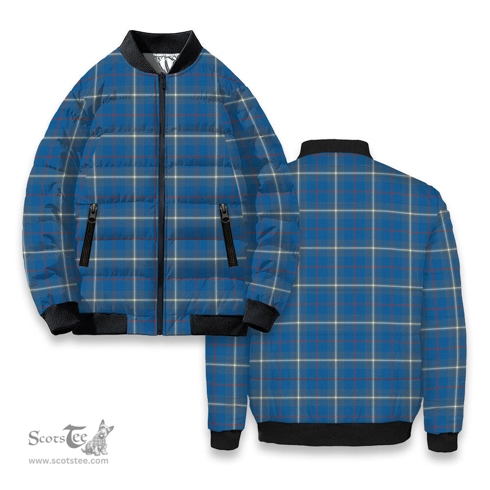 ScotsTee Shop Scottish MacRae of America Ancient Tartan Bomber Puffer Jacket