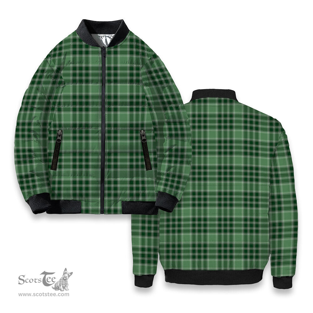 ScotsTee Shop Scottish MacDonald Lord of the Isles Hunting SC Tartan Bomber Puffer Jacket