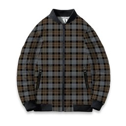 ScotsTee Shop Scottish McKay Weathered Tartan Bomber Puffer Jacket