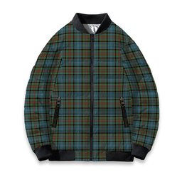 ScotsTee Shop Scottish Paisley Tartan Bomber Puffer Jacket