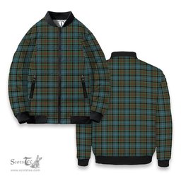 ScotsTee Shop Scottish Paisley Tartan Bomber Puffer Jacket