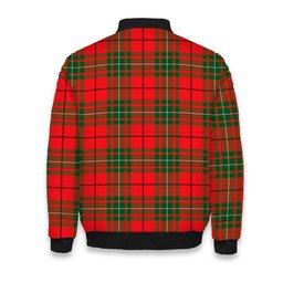 ScotsTee Shop Scottish MacAuley Modern Tartan Bomber Puffer Jacket