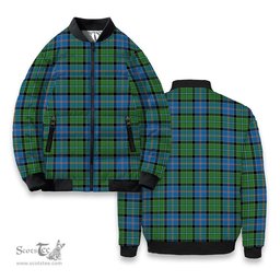 ScotsTee Shop Scottish Stirling Ancient Tartan Bomber Puffer Jacket