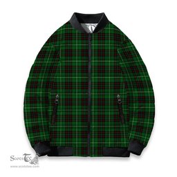 ScotsTee Shop Scottish McAuley of Lewis Tartan Bomber Puffer Jacket