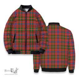 ScotsTee Shop Scottish MacDonald of Glenaladale Ancient Tartan Bomber Puffer Jacket