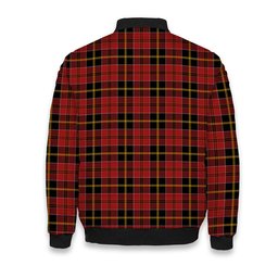 ScotsTee Shop Scottish McAlister of Skye Modern Tartan Bomber Puffer Jacket
