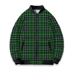 ScotsTee Shop Scottish McDonald Lord of the Isles Hunting Tartan Bomber Puffer Jacket