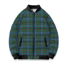 ScotsTee Shop Scottish Ogilvie (Ogilvy) Hunting Ancient Tartan Bomber Puffer Jacket