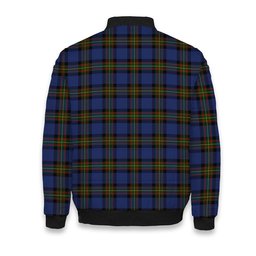 ScotsTee Shop Scottish MacLaurin of Brioch Tartan Bomber Puffer Jacket