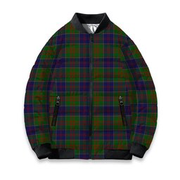 ScotsTee Shop Scottish Stewart of Appin Hunting Tartan Bomber Puffer Jacket