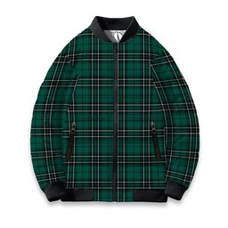 ScotsTee Shop Scottish McLean of Duart Hunting Modern Tartan Bomber Puffer Jacket