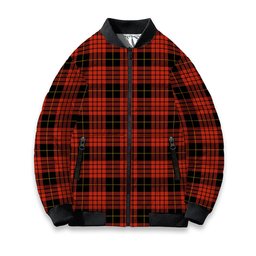 ScotsTee Shop Scottish McSwan Ancient Tartan Bomber Puffer Jacket