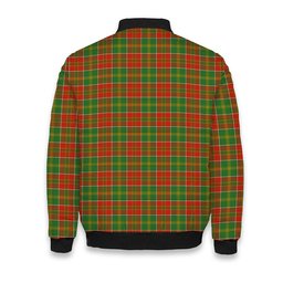 ScotsTee Shop Scottish MacDonald of Kingsburgh Ancient Tartan Bomber Puffer Jacket