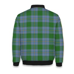 ScotsTee Shop Scottish Irvine of Bonshaw Ancient Tartan Bomber Puffer Jacket