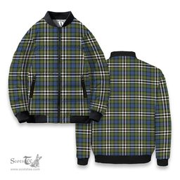 ScotsTee Shop Scottish McDonell of Glengarry Dress Ancient Tartan Bomber Puffer Jacket