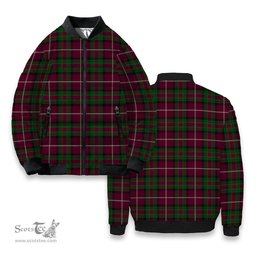 ScotsTee Shop Scottish Stewart of Bute Hunting Tartan Bomber Puffer Jacket