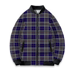 ScotsTee Shop Scottish Hanna of Stirlingshire Tartan Bomber Puffer Jacket