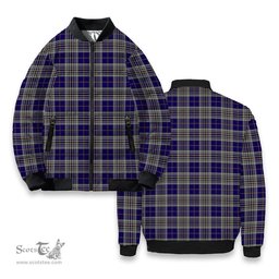 ScotsTee Shop Scottish Hanna of Stirlingshire Tartan Bomber Puffer Jacket