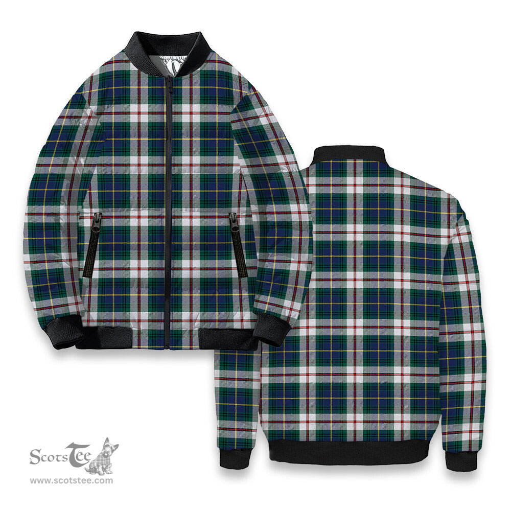 ScotsTee Shop Scottish McLeod Of Californian Modern Tartan Bomber Puffer Jacket