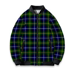 ScotsTee Shop Scottish McNeil of Barra Modern Tartan Bomber Puffer Jacket