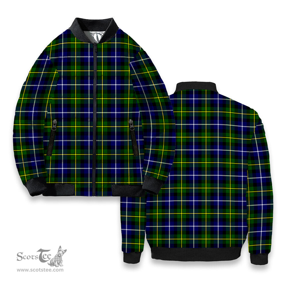 ScotsTee Shop Scottish McNeil of Barra Modern Tartan Bomber Puffer Jacket