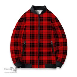ScotsTee Shop Scottish McLeod of Raasay Modern Tartan Bomber Puffer Jacket