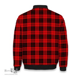 ScotsTee Shop Scottish McLeod of Raasay Modern Tartan Bomber Puffer Jacket