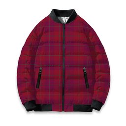 ScotsTee Shop Scottish Stirling of Keir Modern Tartan Bomber Puffer Jacket