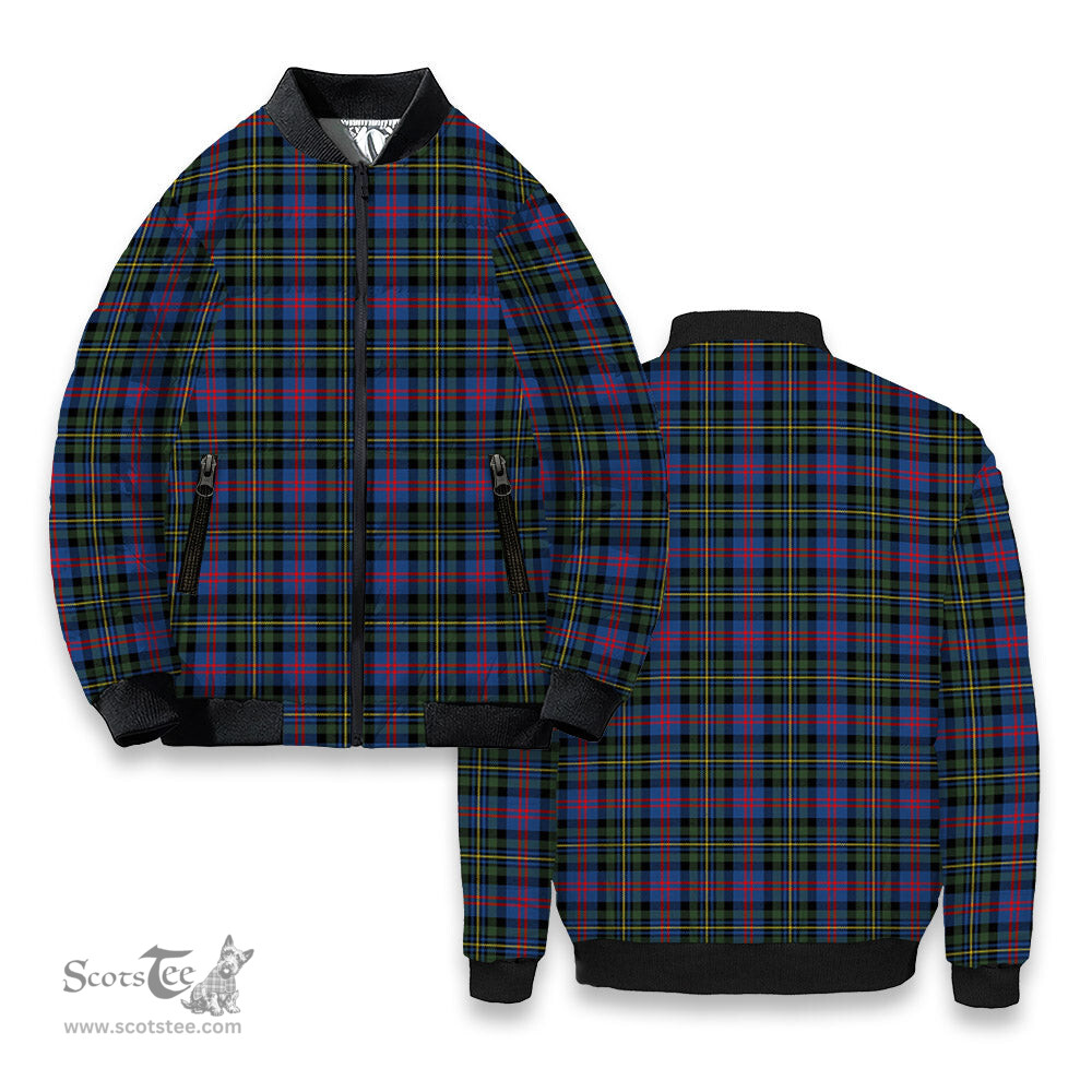 ScotsTee Shop Scottish McCallum of Berwick Modern Tartan Bomber Puffer Jacket