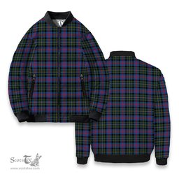 ScotsTee Shop Scottish McCallum of Berwick Modern Tartan Bomber Puffer Jacket