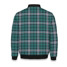 ScotsTee Shop Scottish Kelly of Sleat Hunting Modern Tartan Bomber Puffer Jacket