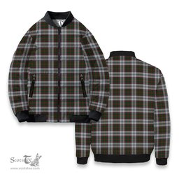 ScotsTee Shop Scottish Stewart of Appin Dress 1 Tartan Bomber Puffer Jacket