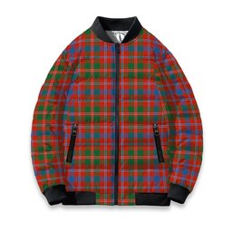 ScotsTee Shop Scottish McDonald of Glenaladale Ancient Tartan Bomber Puffer Jacket