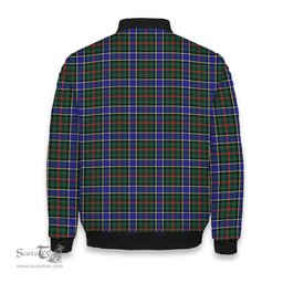 ScotsTee Shop Scottish Ogilvie (Ogilvy) Hunting Modern Tartan Bomber Puffer Jacket