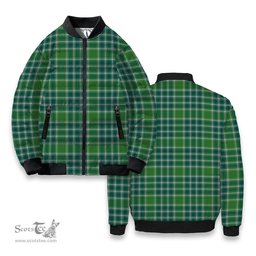 ScotsTee Shop Scottish McDonald Lord of the Isles Hunting Ancient Tartan Bomber Puffer Jacket