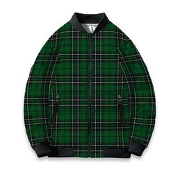 ScotsTee Shop Scottish MacLean of Duart Hunting Tartan Bomber Puffer Jacket