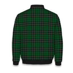 ScotsTee Shop Scottish MacLean of Duart Hunting Tartan Bomber Puffer Jacket