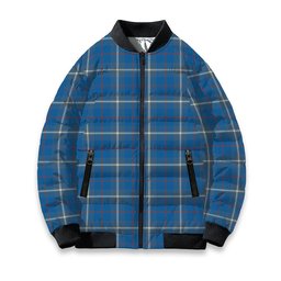 ScotsTee Shop Scottish McRae of America Ancient Tartan Bomber Puffer Jacket