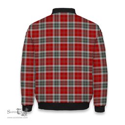 ScotsTee Shop Scottish MacLean of Duart Dress 2 Tartan Bomber Puffer Jacket