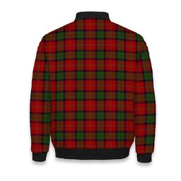 ScotsTee Shop Scottish McPherson of Cluny Tartan Bomber Puffer Jacket