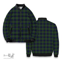ScotsTee Shop Scottish McNeil of Colonsay Tartan Bomber Puffer Jacket