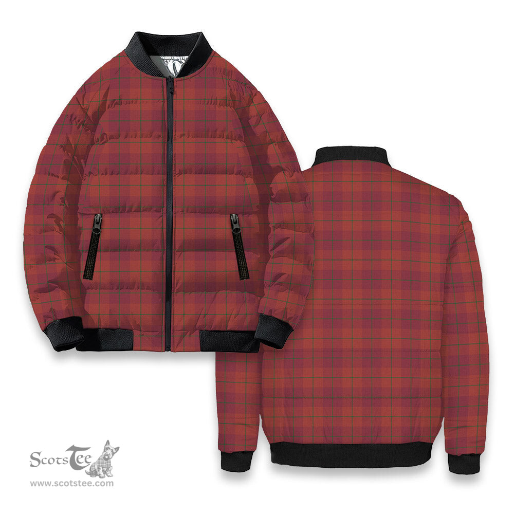 ScotsTee Shop Scottish Stirling of Keir Ancient Tartan Bomber Puffer Jacket