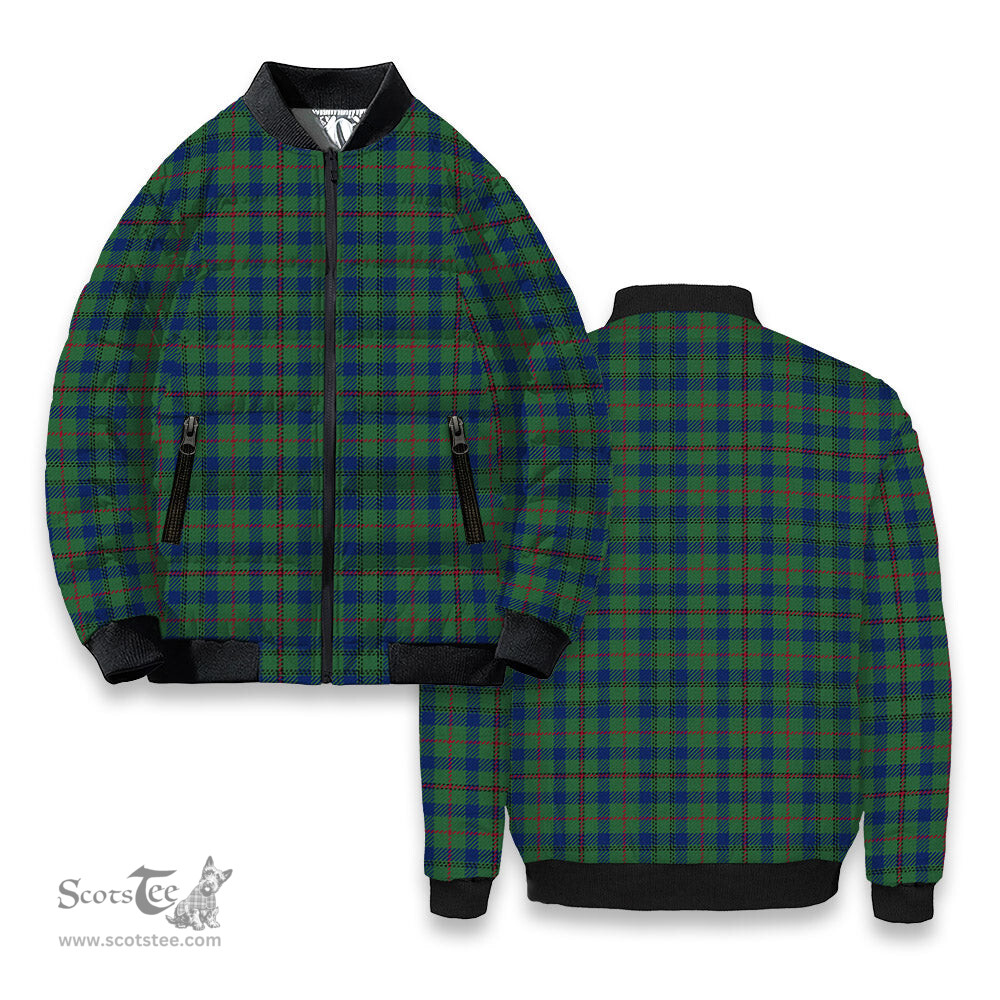 ScotsTee Shop Scottish Moncreiffe of Atholl Modern Tartan Bomber Puffer Jacket